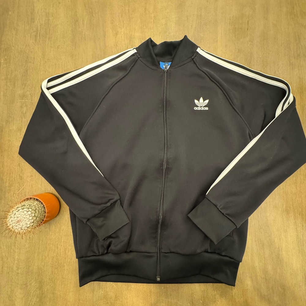 Adidas Track Jacket - L (Black)